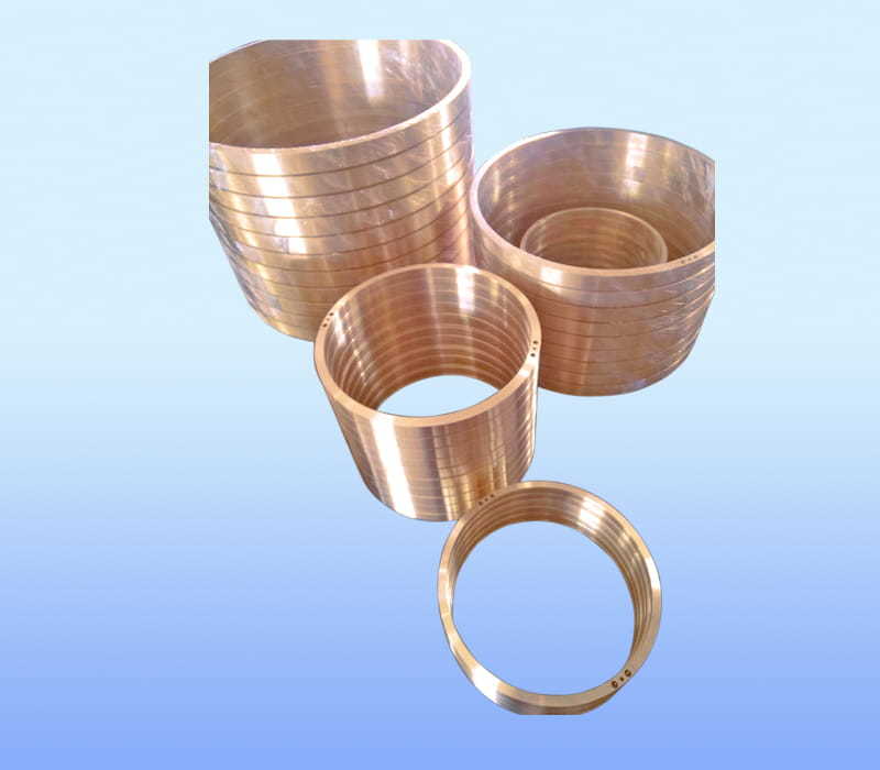 Oil ring for silde bearings